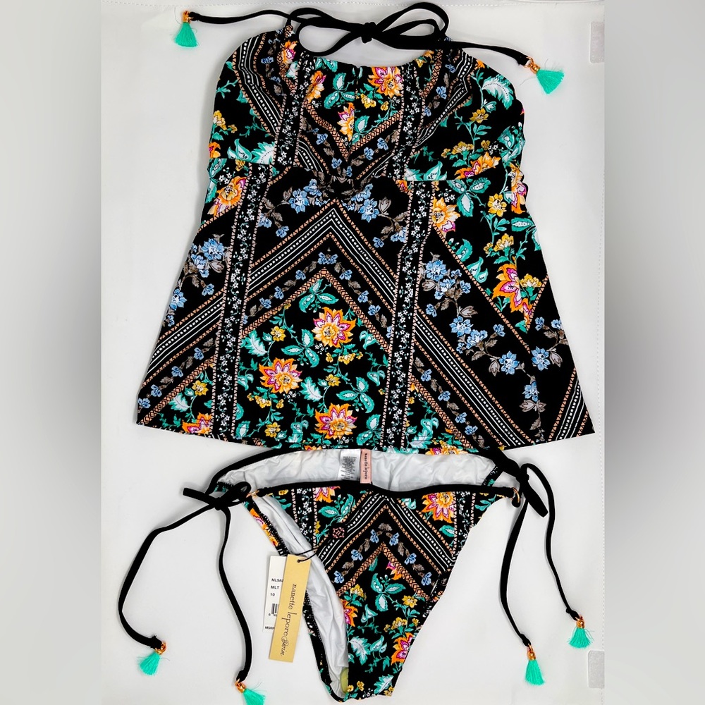 NWT Nanette Lepore Tankini 2-Piece Swimsuit